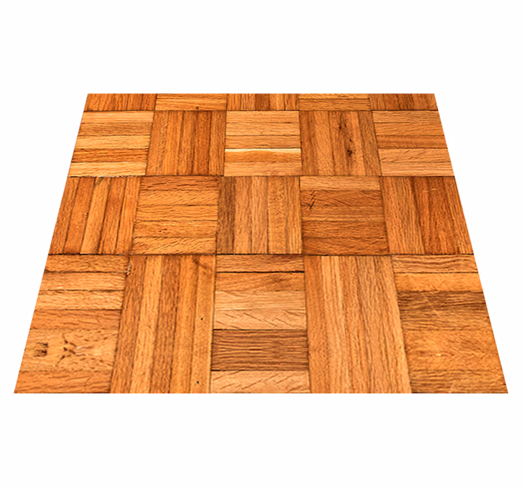Vinyl tapijt kantoor beschermd door de houten weave - TenStickers