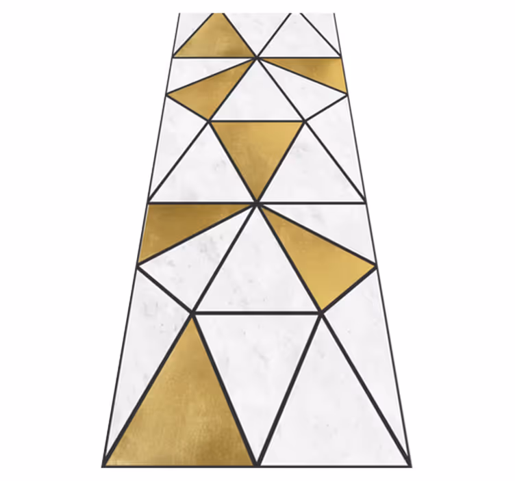 Vinyl tapijt kantoor geometrisch marmer effect - TenStickers