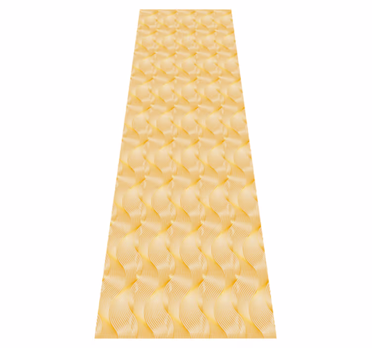 Vinyl tapijt kantoor gouden golven illusie - TenStickers