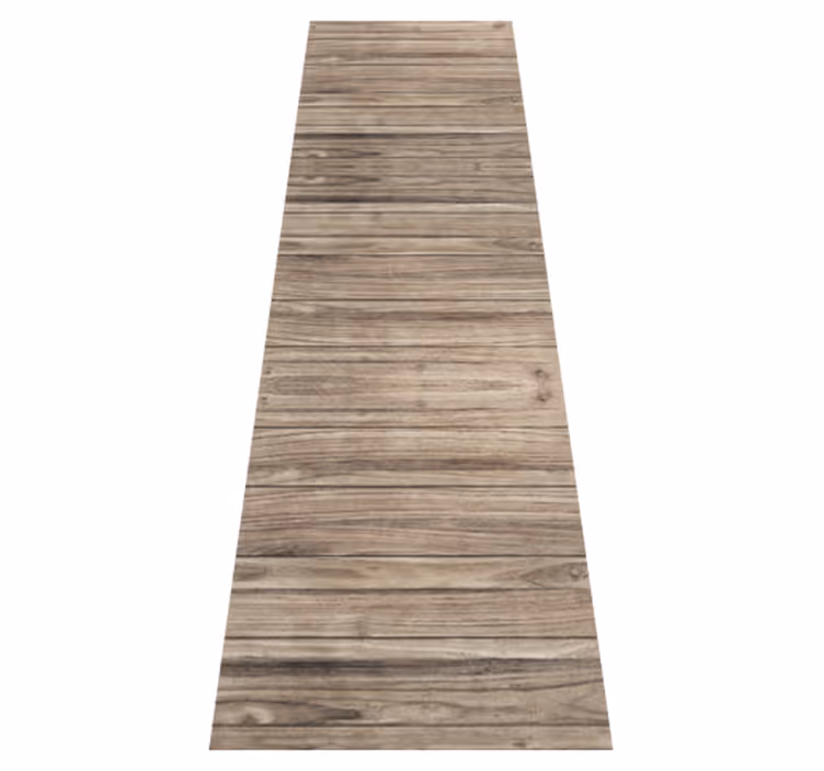 Vinyl tapijt slaapkamer grijs rustiek horizontaal hout - TenStickers