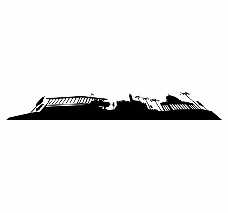 Vinyl tapijt slaapkamer jerusalem skyline - TenStickers