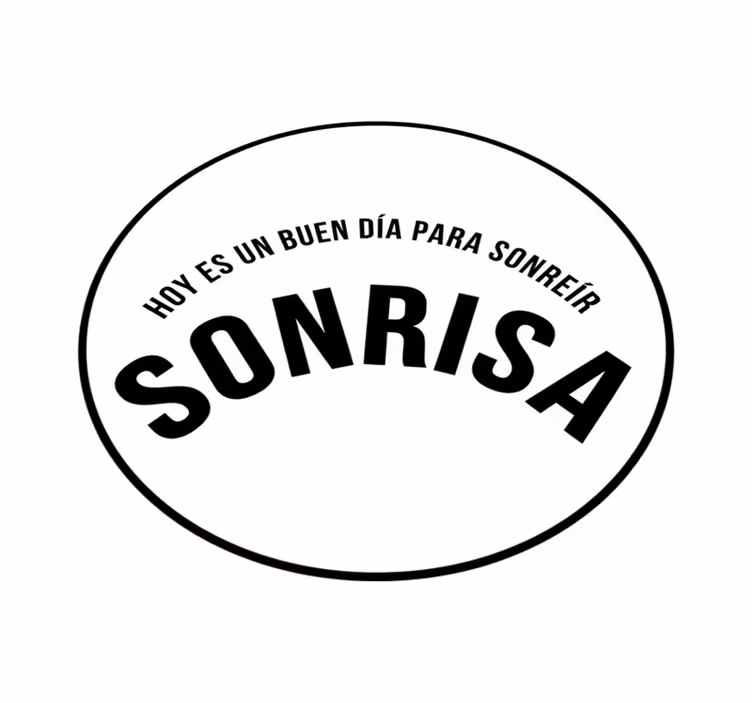 Vinyl tapijt slaapkamer sonrisa - TenStickers