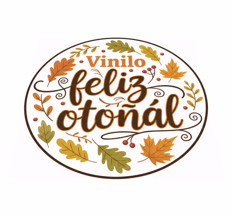 Vinyl tapijt slaapkamer vrolijke herfst vinyl - TenStickers