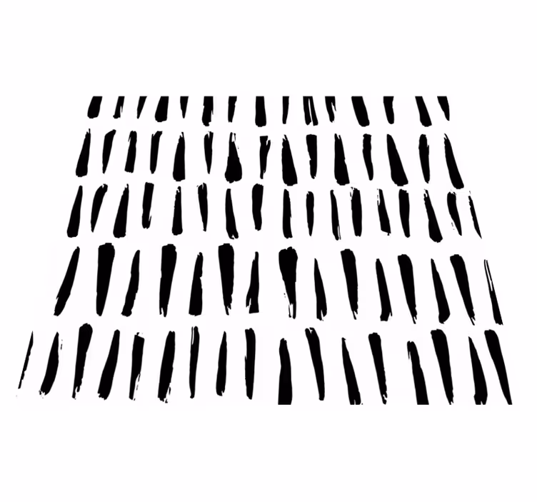 Vinyl tapijt scandinavisch patroon met onregelmatige strepen - TenStickers