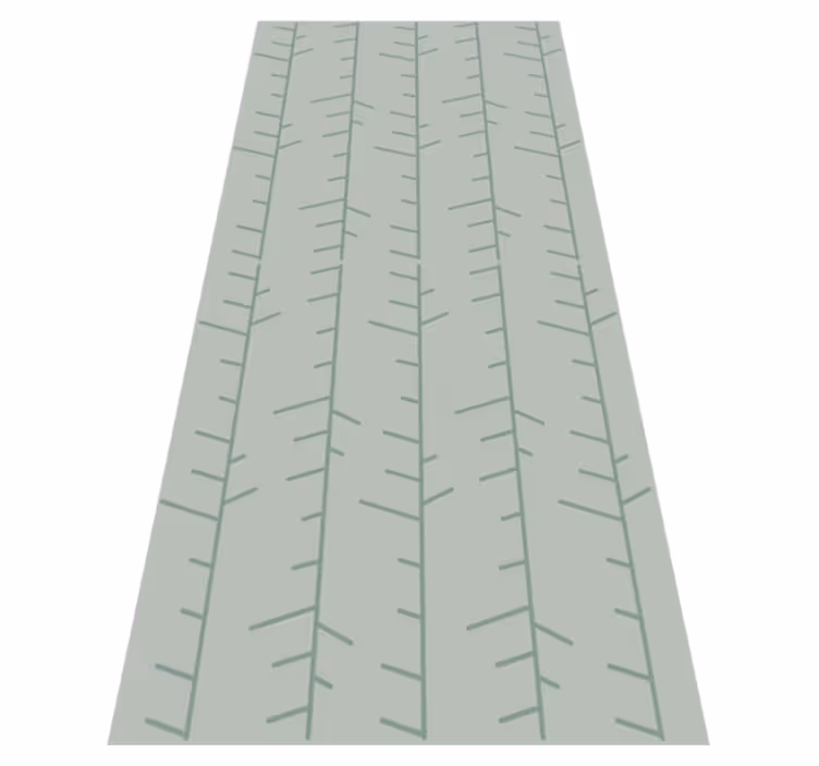 Vinyl tapijt scandinavisch mintgroen verticale lijnen - TenStickers