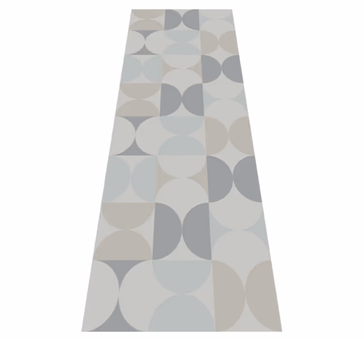 Vinyl tapijt scandinavisch pastel kleur geometrisch patroon - TenStickers