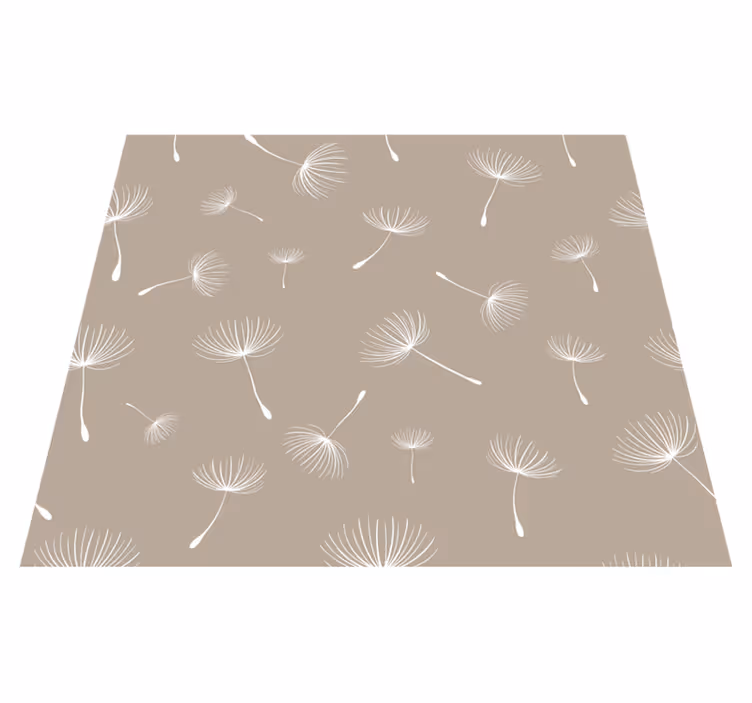 Vinyl tapijt natuur paardenbloem patchwork - TenStickers