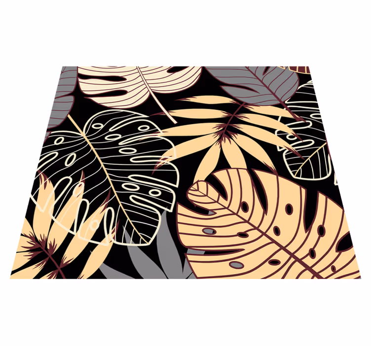 Vinyl tapijt natuur vintage behang tropische jungle - TenStickers