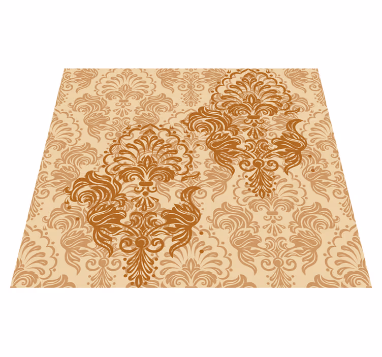 Vinyl tapijt antiek oud warm gekleurd vervaagd patroon - TenStickers