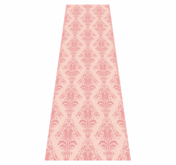 Vinyl tapijt antiek met roze bloemenprint provence - TenStickers