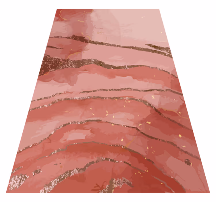 Vinyl tapijt modern glinsterend roze aquarel - TenStickers