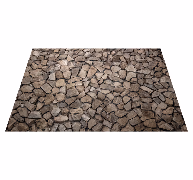 Vinyl tapijt textuur rustieke stijl 3d stenen - TenStickers