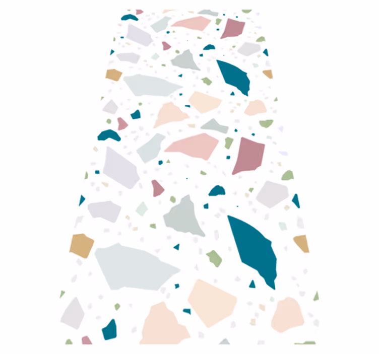 Vinyl tapijt textuur mediterrane terrazzo patroon - TenStickers