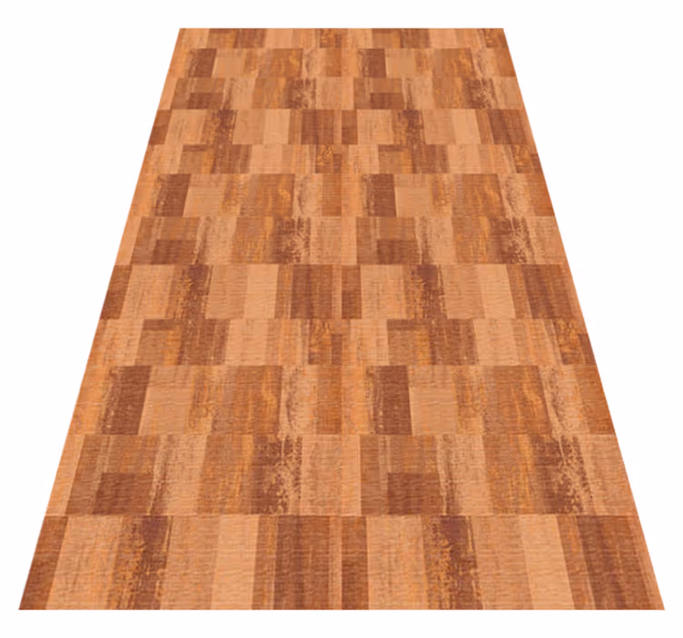 Vinyl tapijt textuur terracotta vierkant patroon - TenStickers