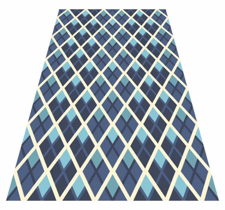Vinyl tapijt textuur abstract gekleurd diamanten patroon - TenStickers