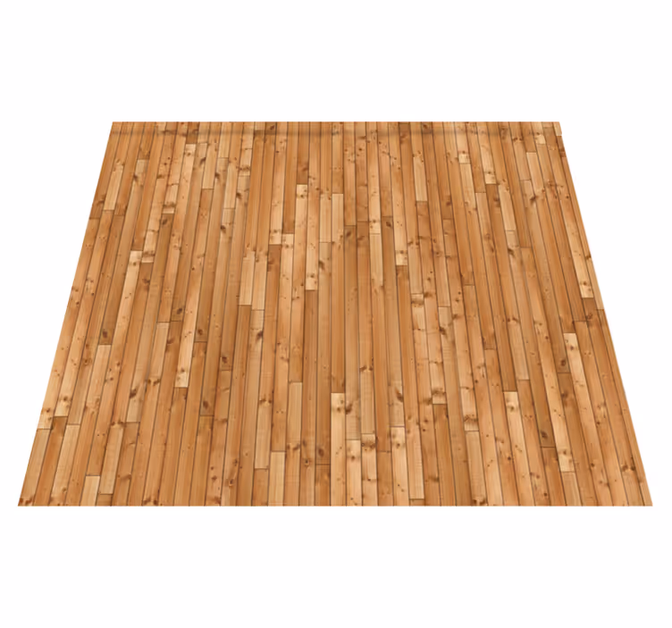 Vinyl tapijt textuur vintage verticale dennenplanken - TenStickers