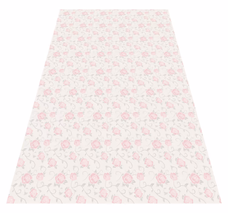 Vinyl tapijt antiek met kleine bloemen vintage stijl - TenStickers