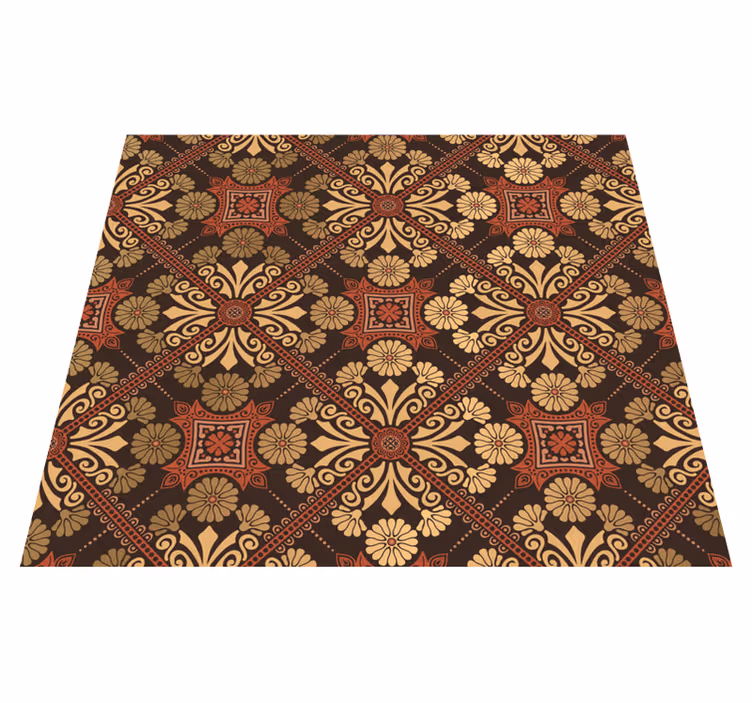 Vinyl tapijt antiek vintage behang voor slaapkamer - TenStickers