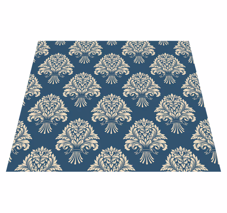 Vinyl tapijt antiek barok bloemen ontwerp - TenStickers