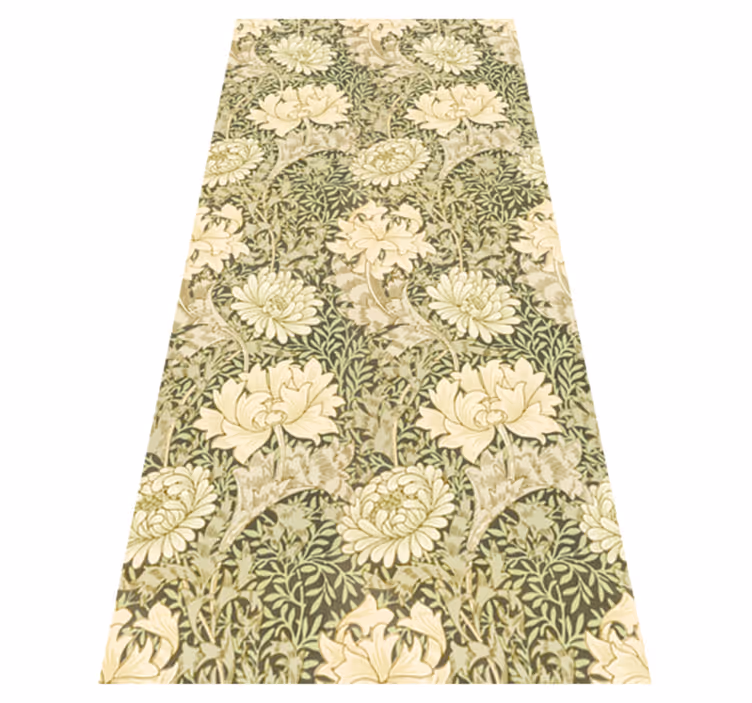 Vinyl tapijt antiek moderne stijl chrysanthémum - TenStickers