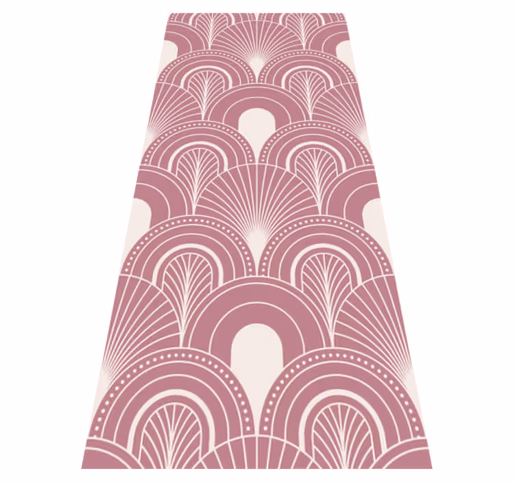 Vinyl tapijt antiek in roségouden boogstijl - TenStickers