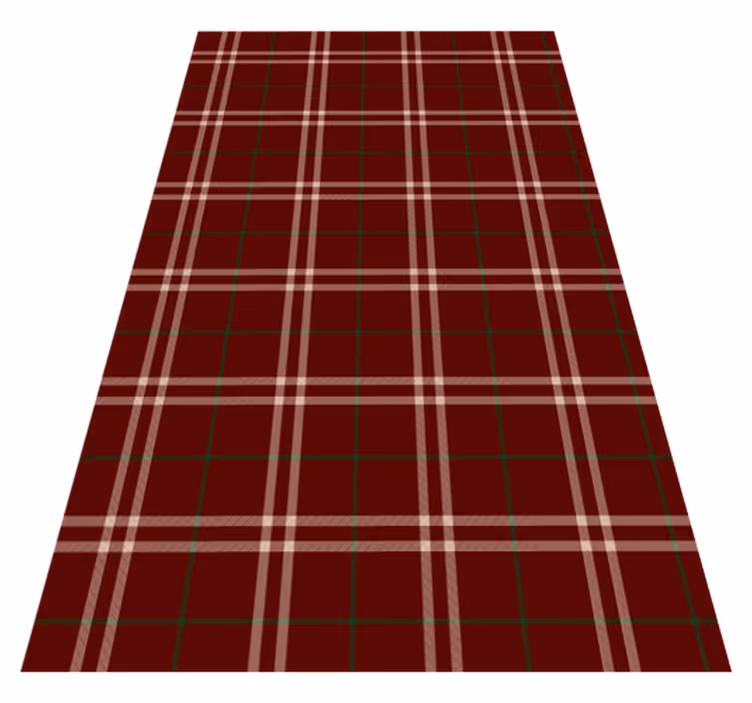 Vinyl tapijt antiek gingham tegel vloerkleed - TenStickers
