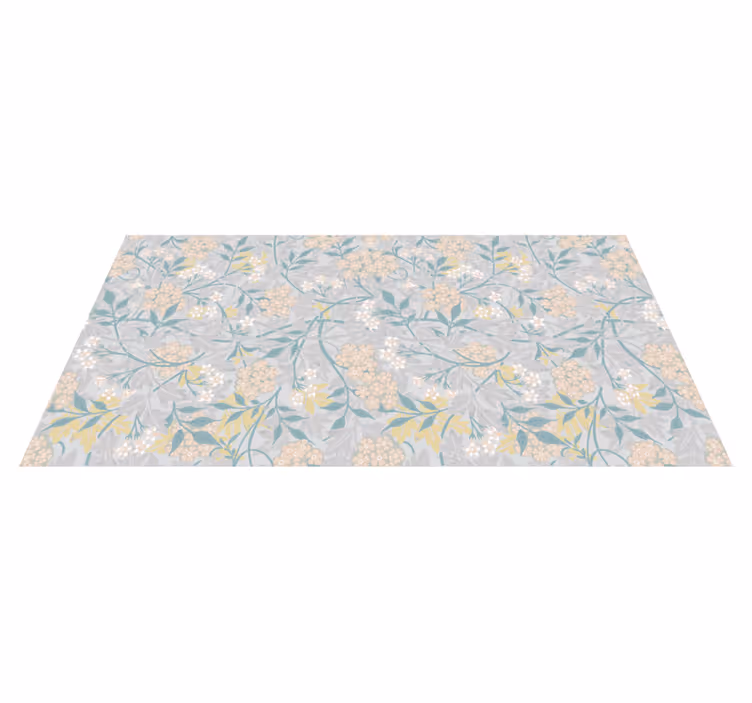 Vinyl tapijt antiek 80's bloemen elegant patroon - TenStickers