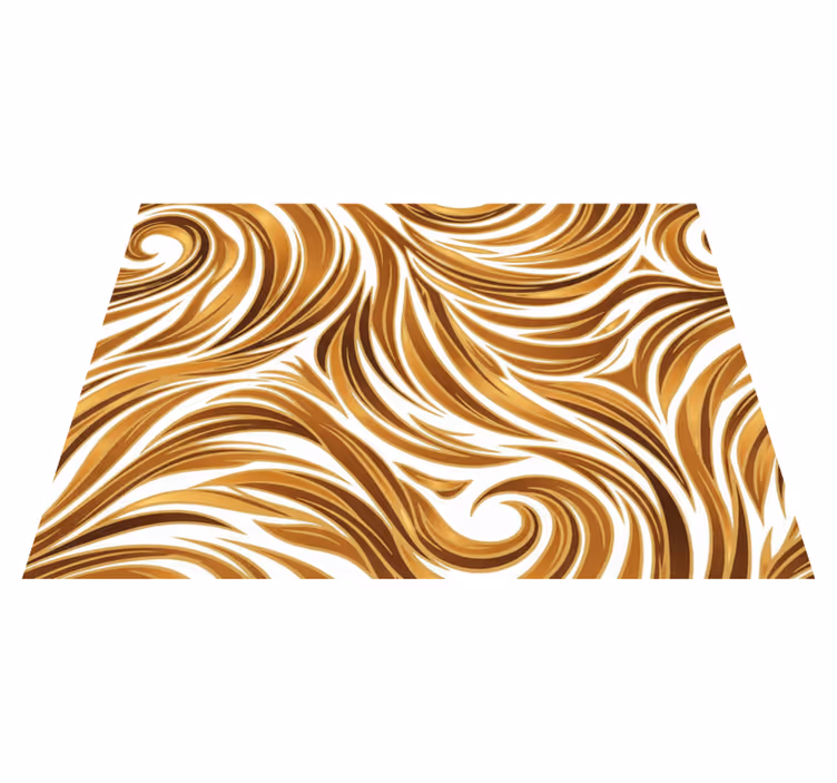 Vinyl tapijt antiek gouden vachtoptiek - TenStickers