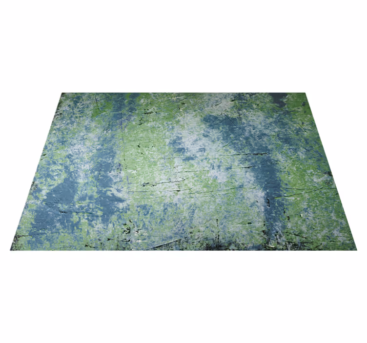 Vinyl tapijt antiek blauwe tinten vintage muur - TenStickers