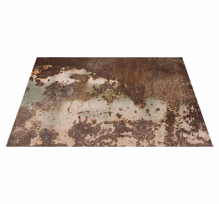 Vinyl tapijt textuur roestige oude metalen muur - TenStickers