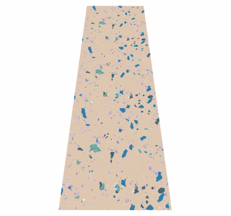 Vinyl tapijt textuur kleurrijke terrazzo steen - TenStickers