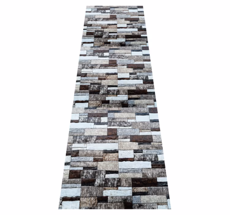 Vinyl tapijt textuur elegante grijs stenen imitaties - TenStickers