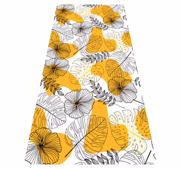 Vinyl tapijt textuur bloemen design kallax - TenStickers