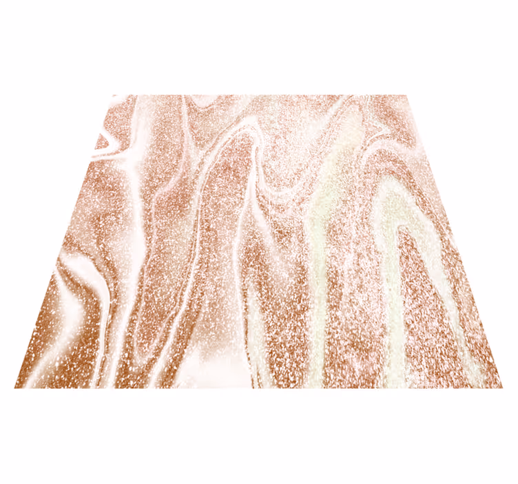 Vinyl tapijt textuur roze en gouden marmer effect - TenStickers