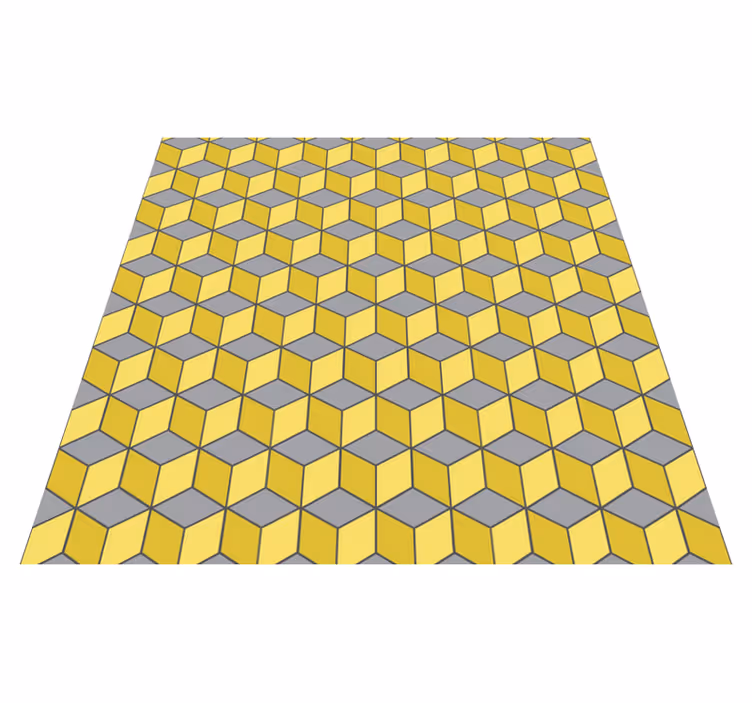 Vinyl tapijt geometrisch pantone vierkanten - TenStickers