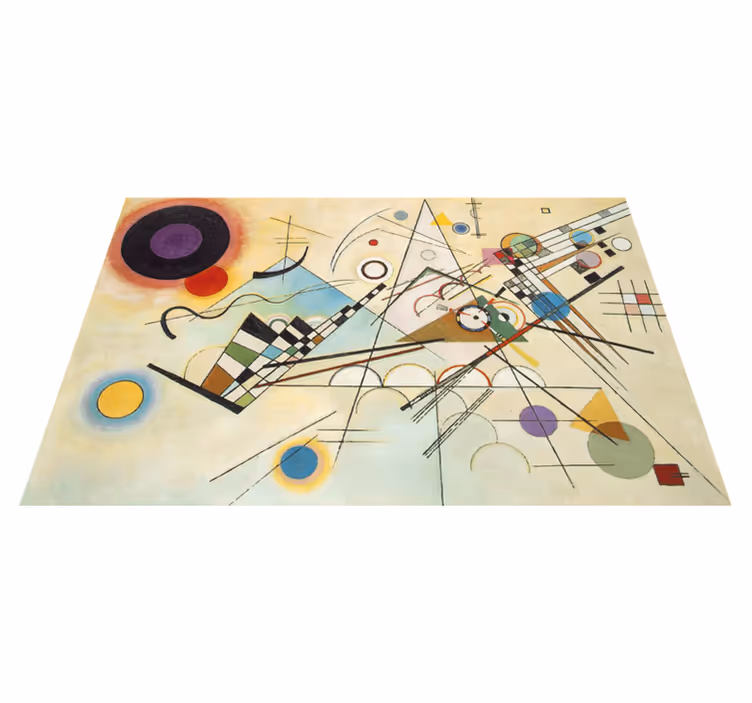 Vinyl tapijt geometrisch verbluffende geometrische kunst - TenStickers