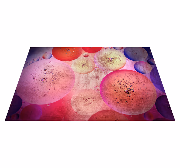 Vinyl tapijt geometrisch moderne ronde figuren - TenStickers