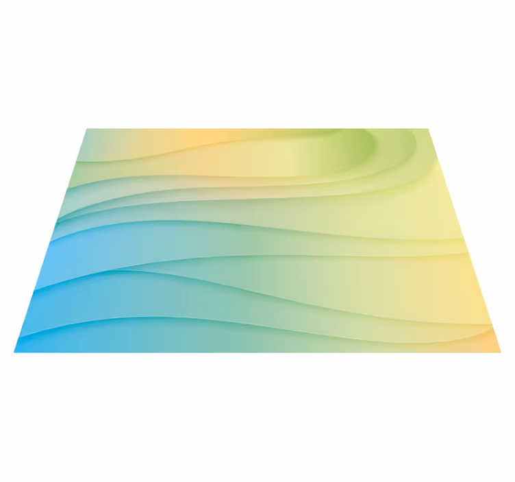 Vinyl tapijt geometrisch moderne abstracte vormen - TenStickers