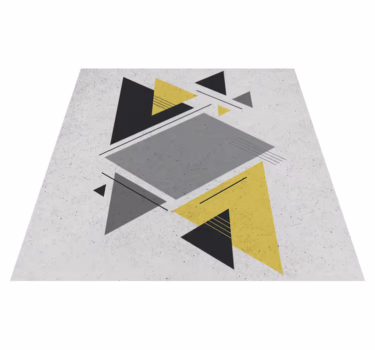 Vinyl tapijt geometrisch nordic driehoeken - TenStickers