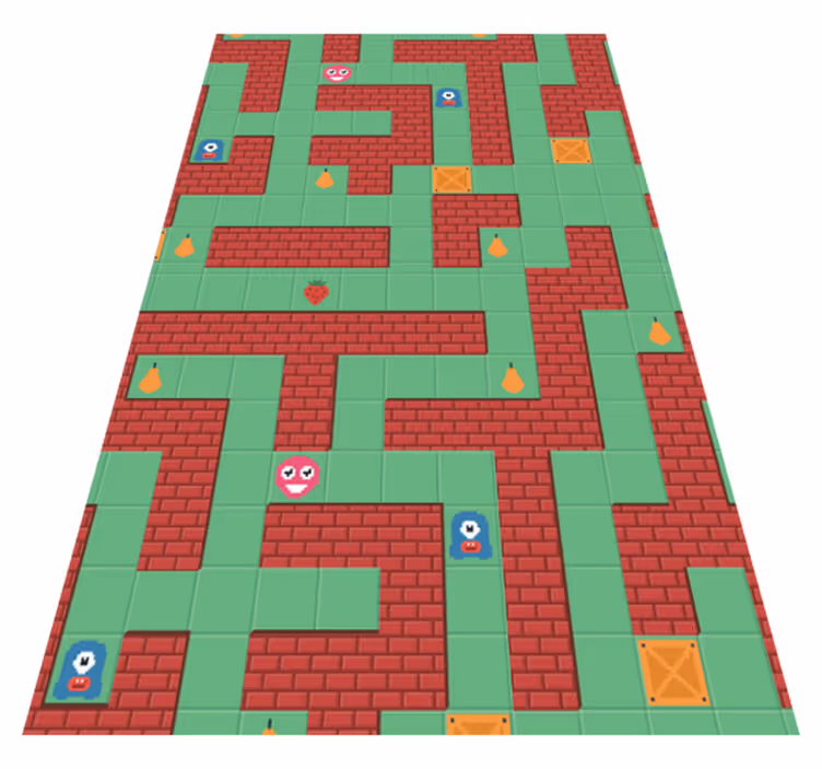 Vinyl tapijt spel fopspeen spel - TenStickers