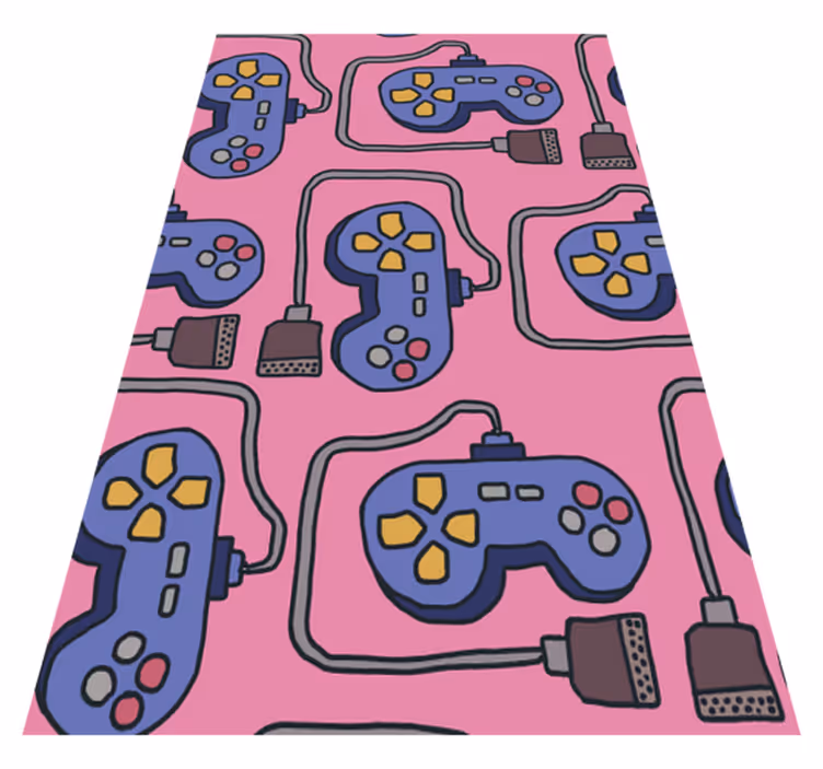 Vinyl tapijt spel retro controller patroon - TenStickers