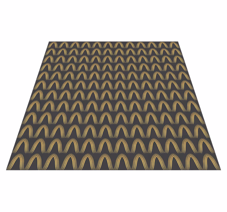 Vinyl tapijt ontvangsthal abstract goud en grijs - TenStickers