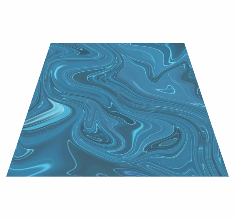 Vinyl tapijt ontvangsthal abstract grijs en turquoise cement - TenStickers