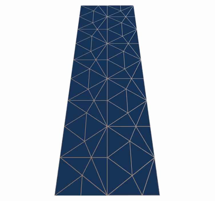 Vinyl tapijt woonkamer geometrische driehoek prism - TenStickers
