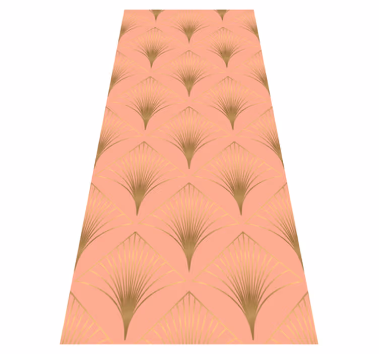 Vinyl tapijt woonkamer gouden pijl kunst decor patroon - TenStickers