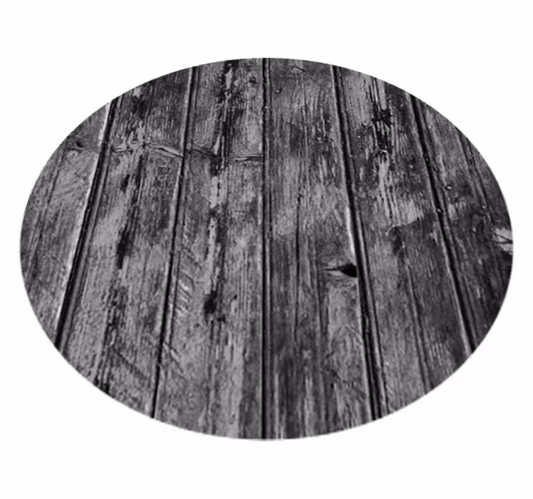 Vinyl tapijt grijs met houten patroon - TenStickers