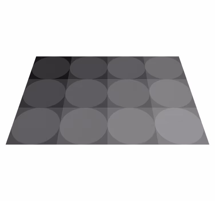 Vinyl tapijt grijs met elegante vormen - TenStickers