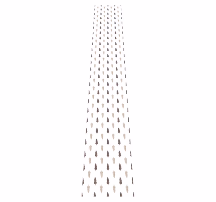 Vinyl tapijt hal bruin en wit patroon - TenStickers