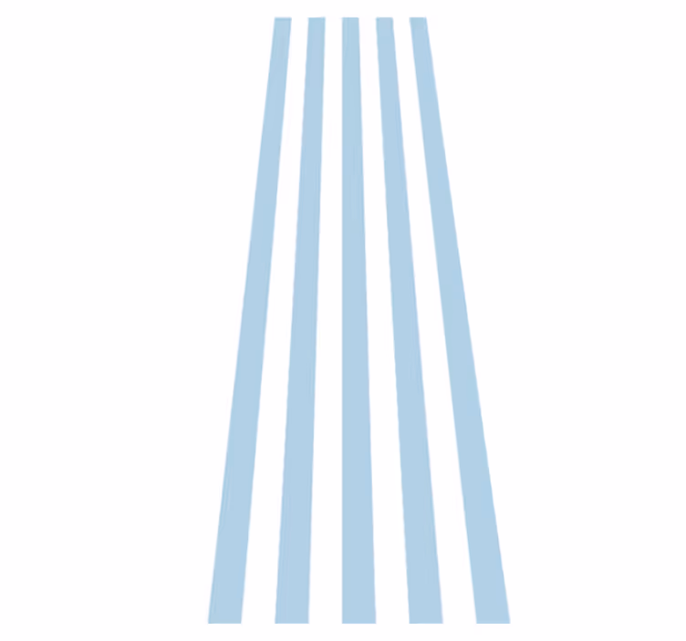 Vinyl tapijt hal nordic blauw en wit - TenStickers