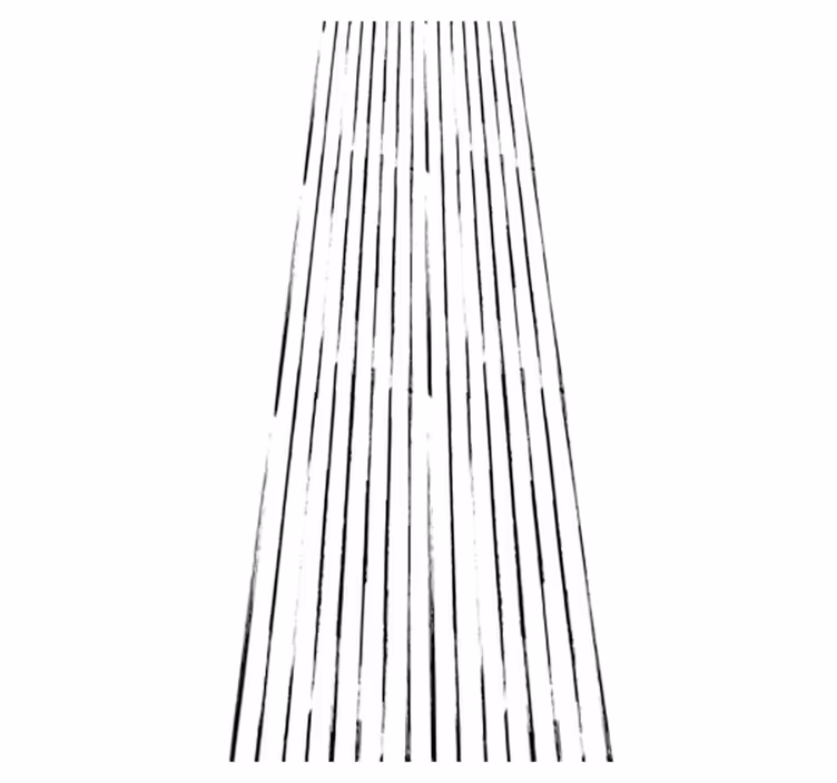 Vinyl tapijt hal nordic zwart-wit - TenStickers